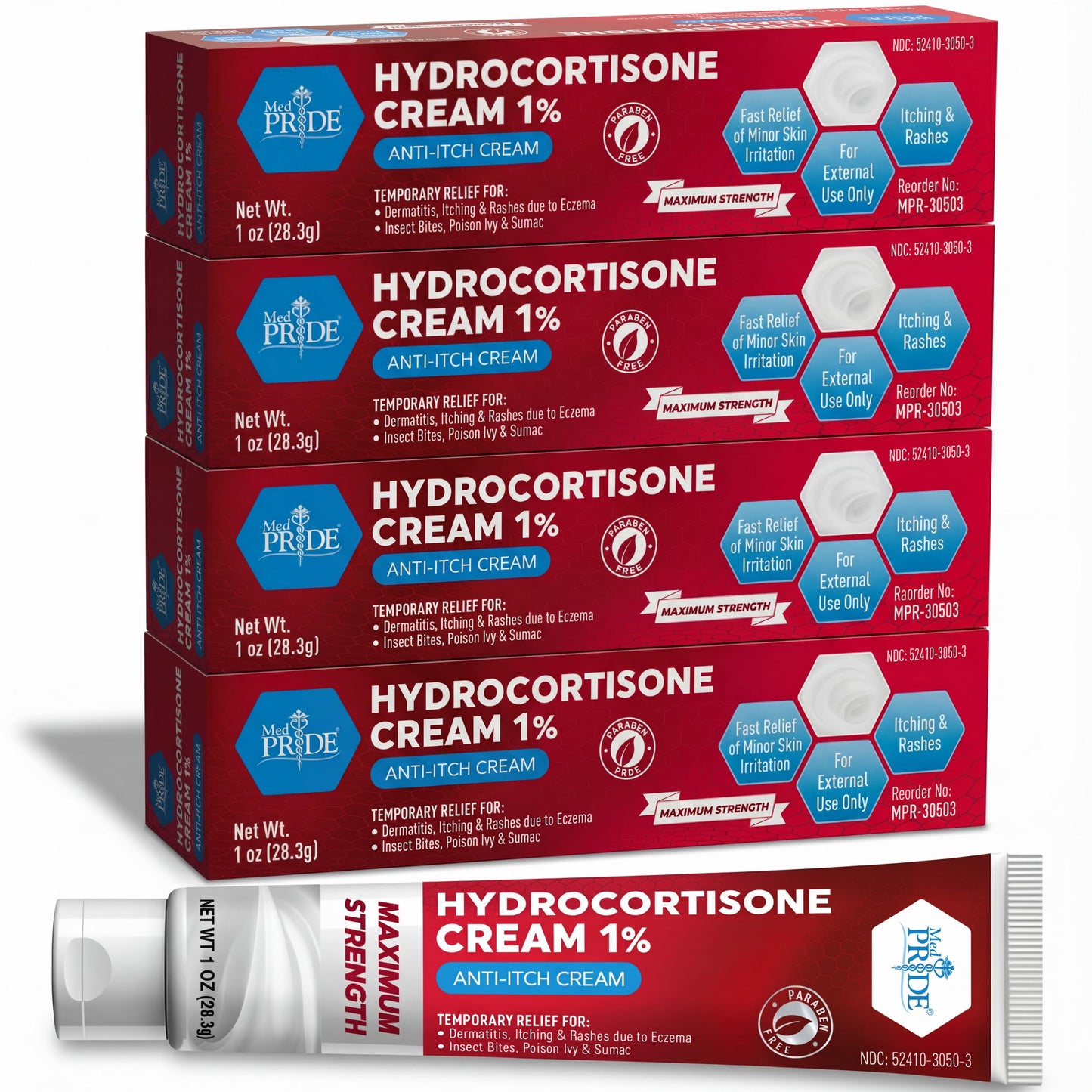 Hydrocortisone 1% Anti-Itch Cream – 1 oz Tubes
