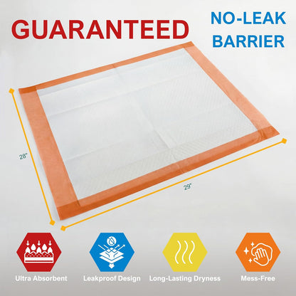 Dog Training Pads 28" x 29" – Leakproof Puppy Pee Pads