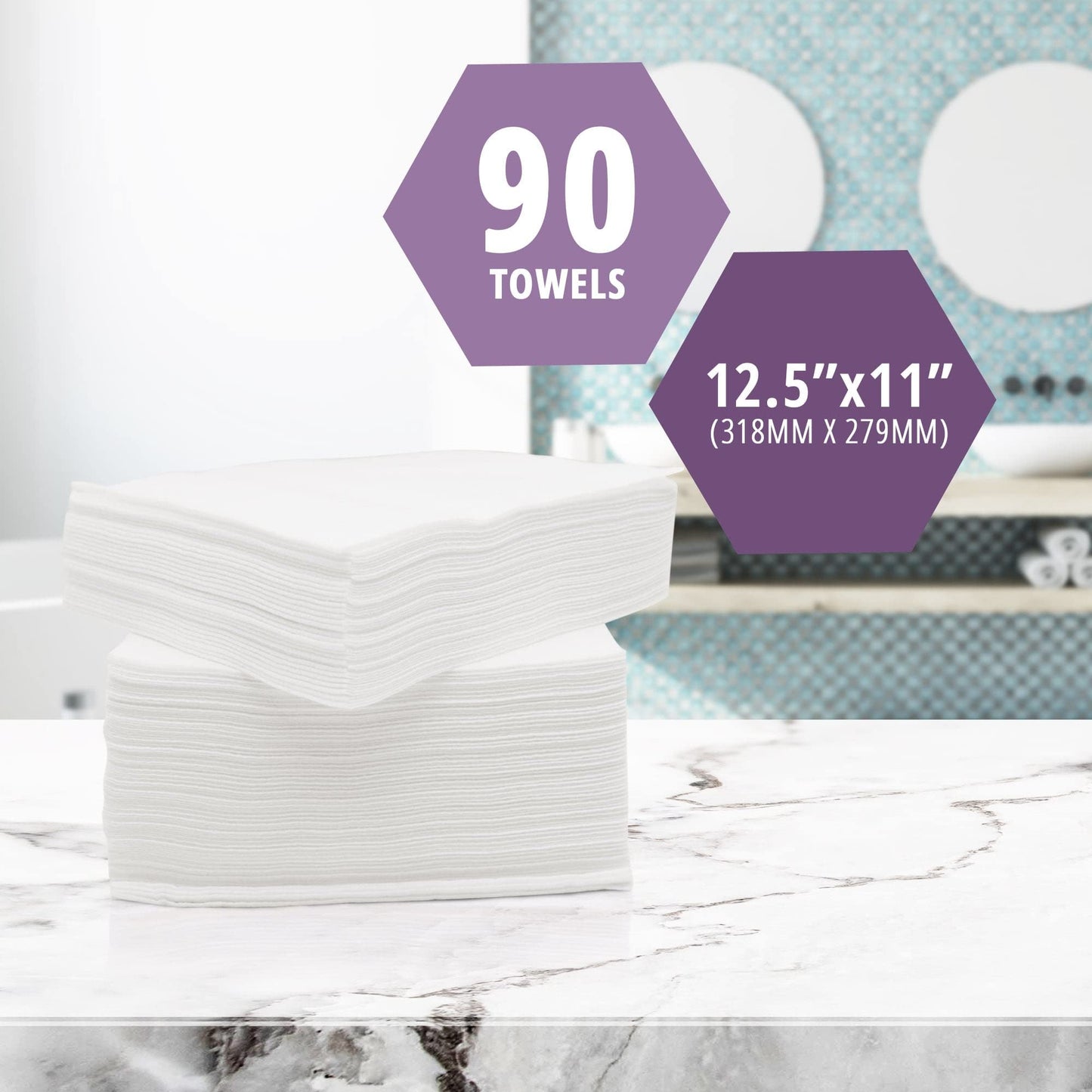 Platinum Personal Care Towels – Ultra Soft Disposable Towels, 11" × 12.5"