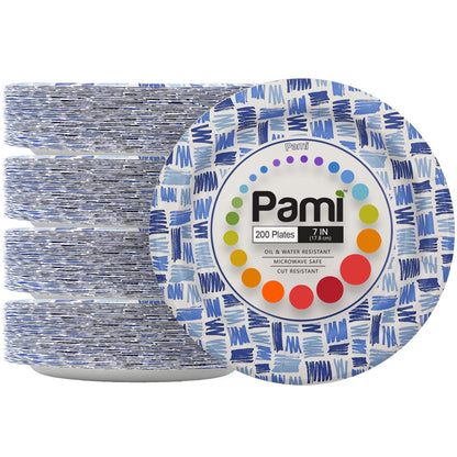 Party Paper Plates & Bowls Disposable Blue – Disposable
