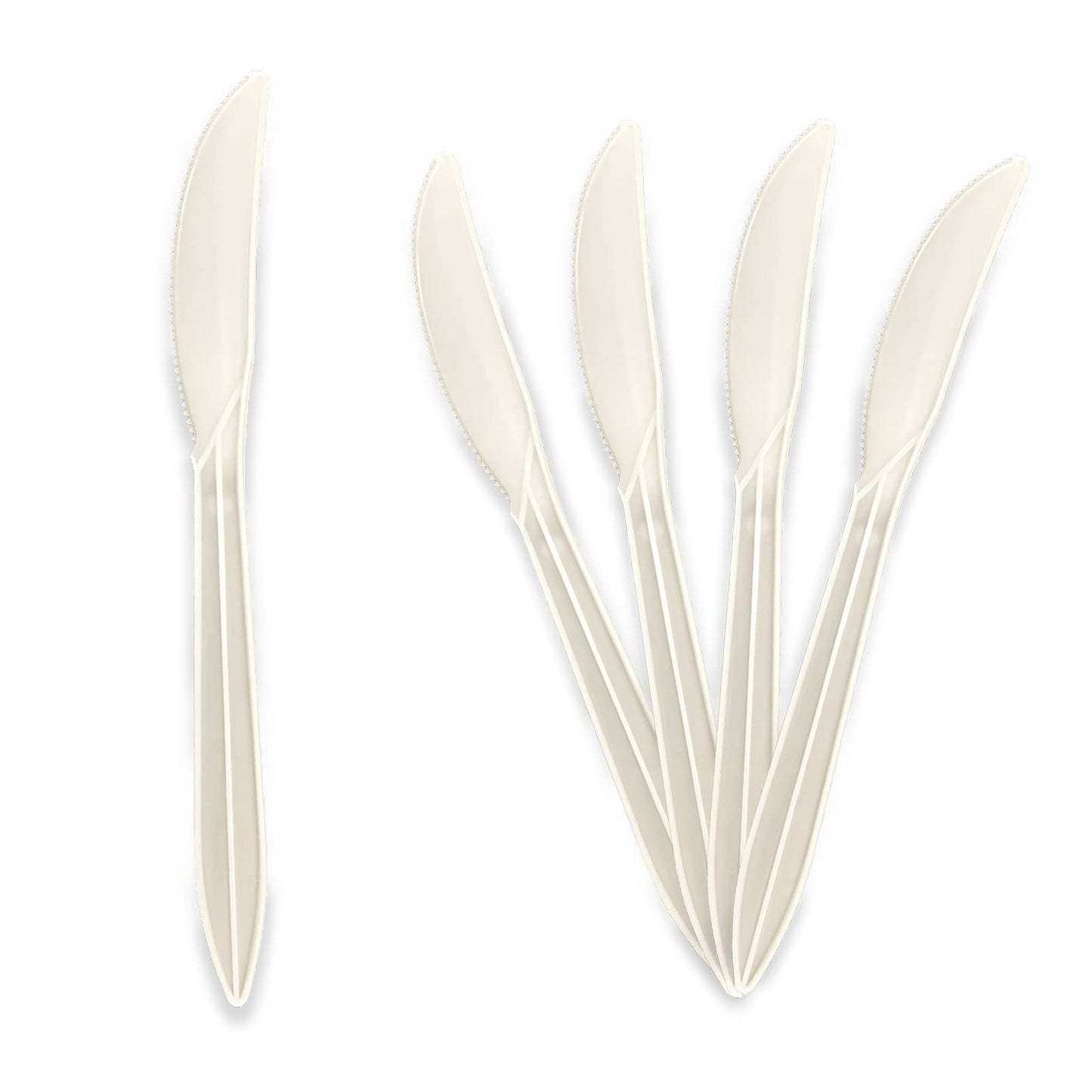 Medium-Weight Disposable Plastic Silverware – White Utensils, 1000-Pack