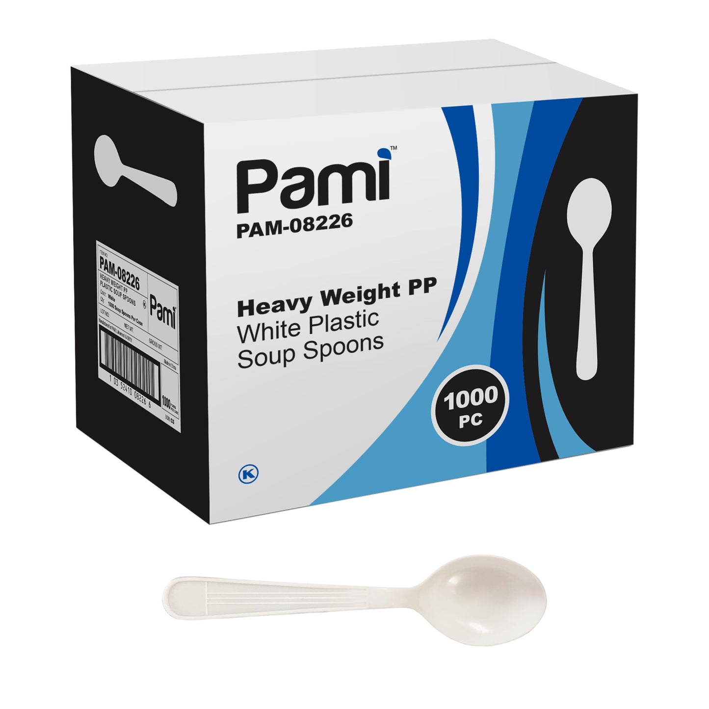 Heavy-Weight Disposable Plastic Silverware – White Utensils, 1000-Pack