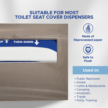 Disposable Flushable Toilet Seat Covers – White