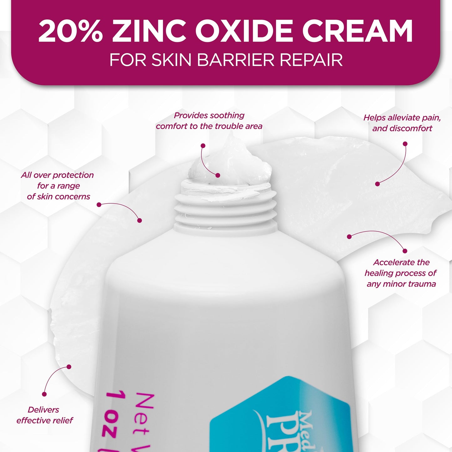 Zinc Oxide Ointment 1 oz – Diaper Rash Skin Protectant Cream