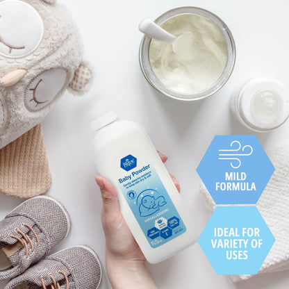 Baby Powder – Cornstarch with Aloe Vera & Vitamin E, 22 oz