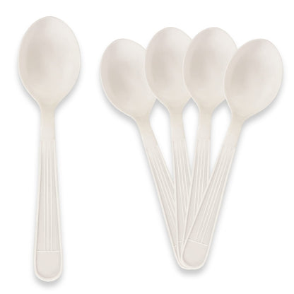 Heavy-Weight Disposable Plastic Silverware – White Utensils, 1000-Pack