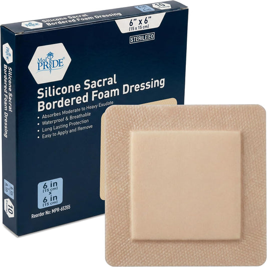 Sterile Silicone Adhesive Bordered Foam Wound Dressing