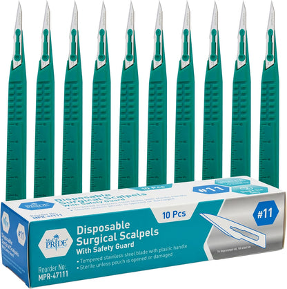Disposable Scalpel Blades Sterile - Tempered Stainless Steel