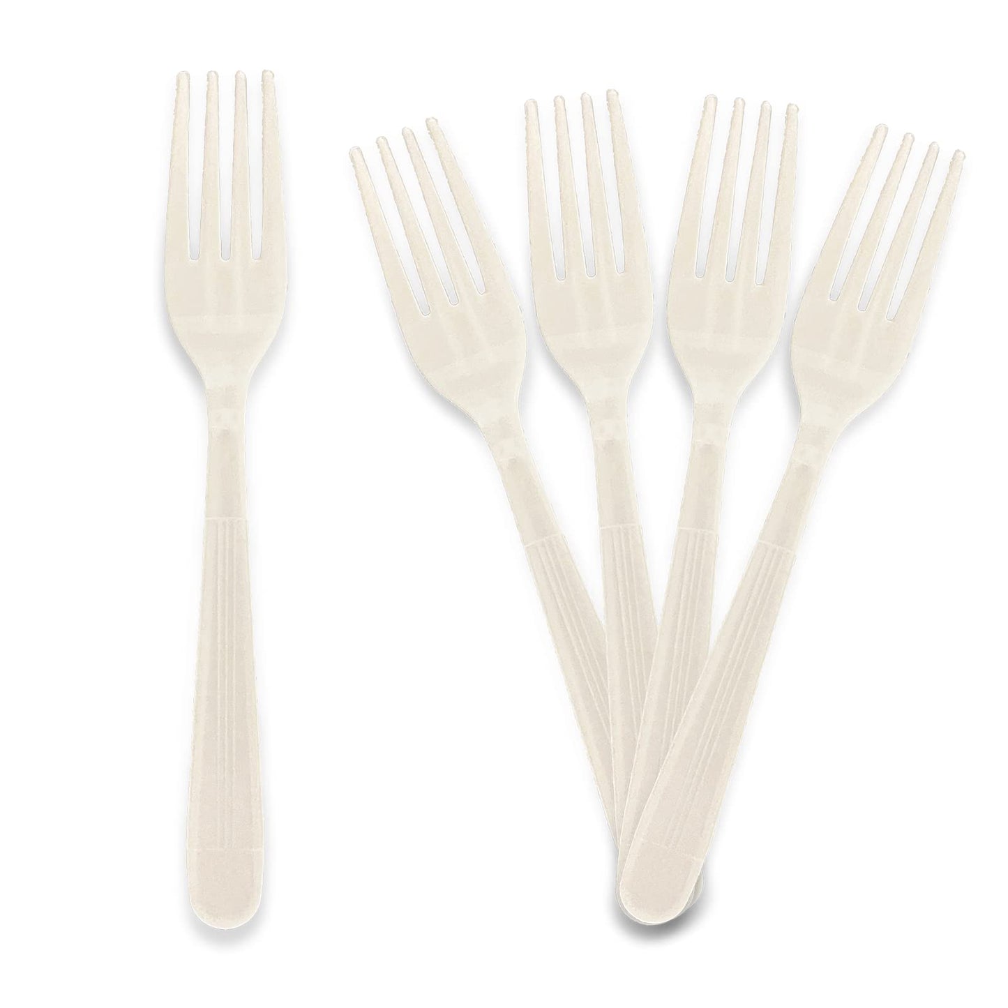Heavy-Weight Disposable Plastic Silverware – White Utensils, 1000-Pack