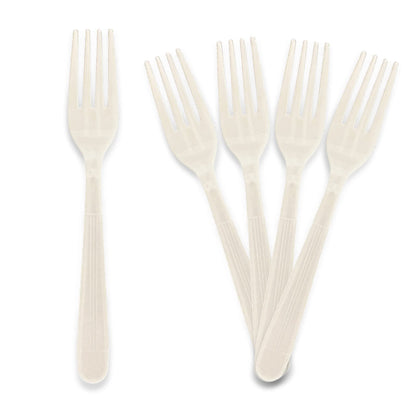 Heavy-Weight Disposable Plastic Silverware – White Utensils, 1000-Pack