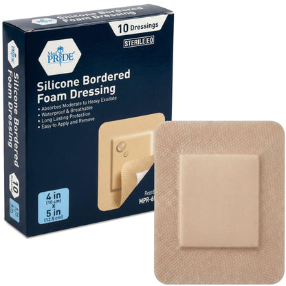Sterile Silicone Adhesive Bordered Foam Wound Dressing
