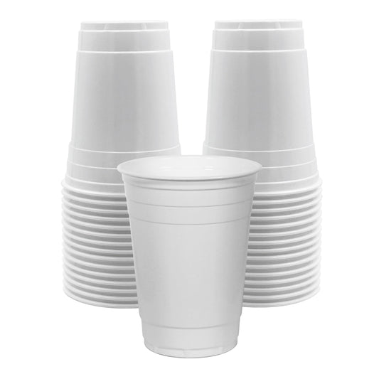 16 oz Disposable Plastic Party Cups –  Pack of 30