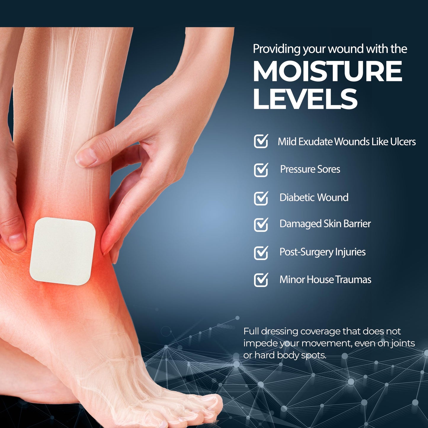 Sterile Self-Adhesive Absorbent Foam Wound Dressings