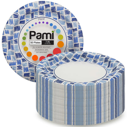 Party Paper Plates & Bowls Disposable Blue – Disposable