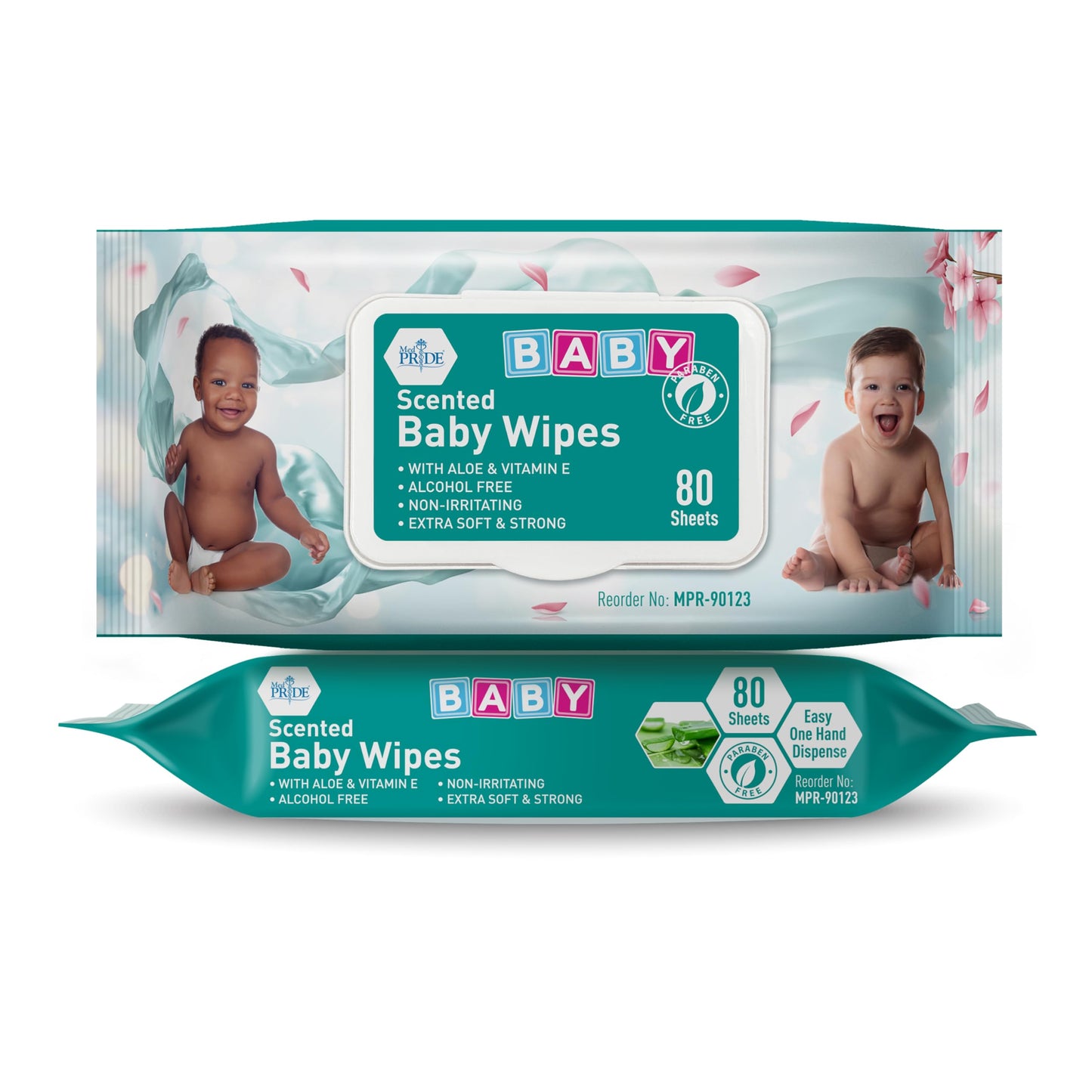 Scented Extra Soft Baby Wipes – Aloe & Vitamin E, Alcohol-Free
