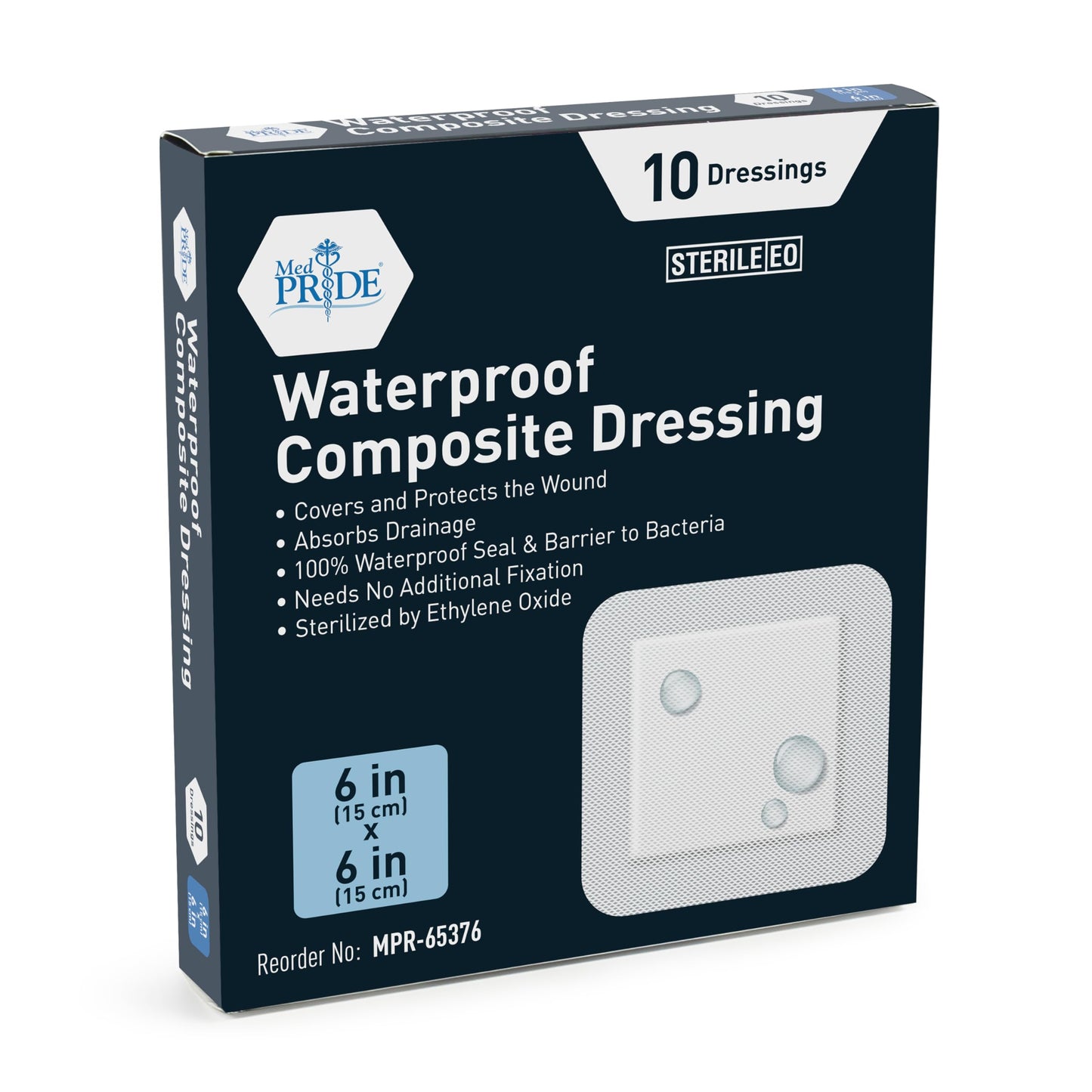 Sterile Waterproof Composite Wound Dressing Pads