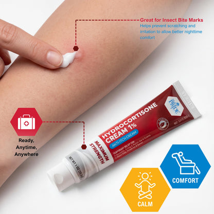 Hydrocortisone 1% Anti-Itch Cream – 1 oz Tubes