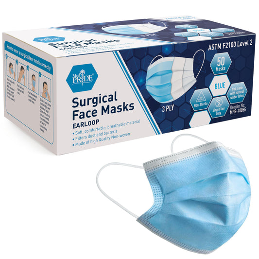Disposable 3-Ply Surgical Face Masks – Earloop