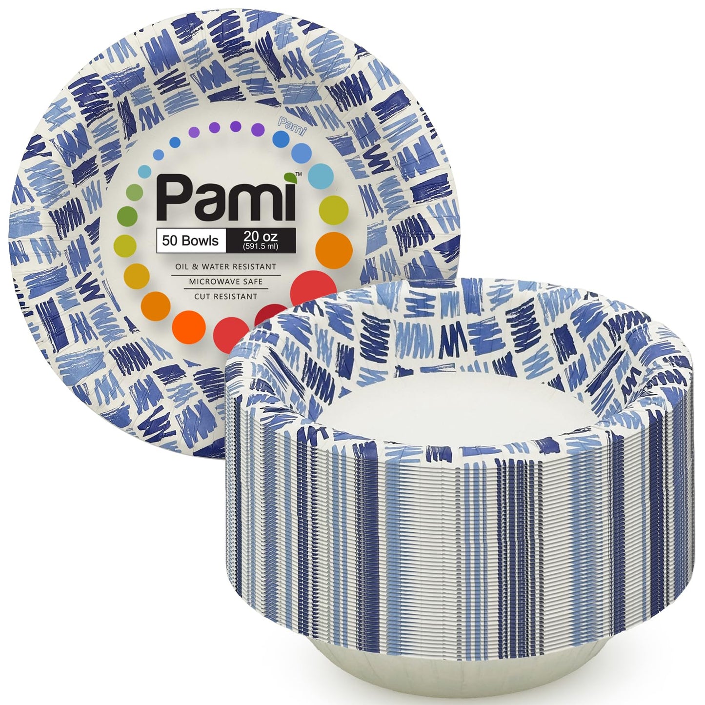Party Paper Plates & Bowls Disposable Blue – Disposable
