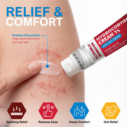 Hydrocortisone 1% Anti-Itch Cream – 1 oz Tubes