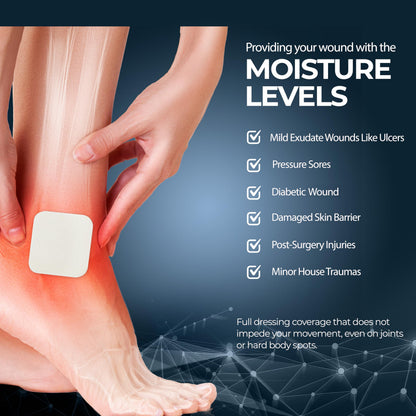 Sterile Self-Adhesive Absorbent Foam Wound Dressings