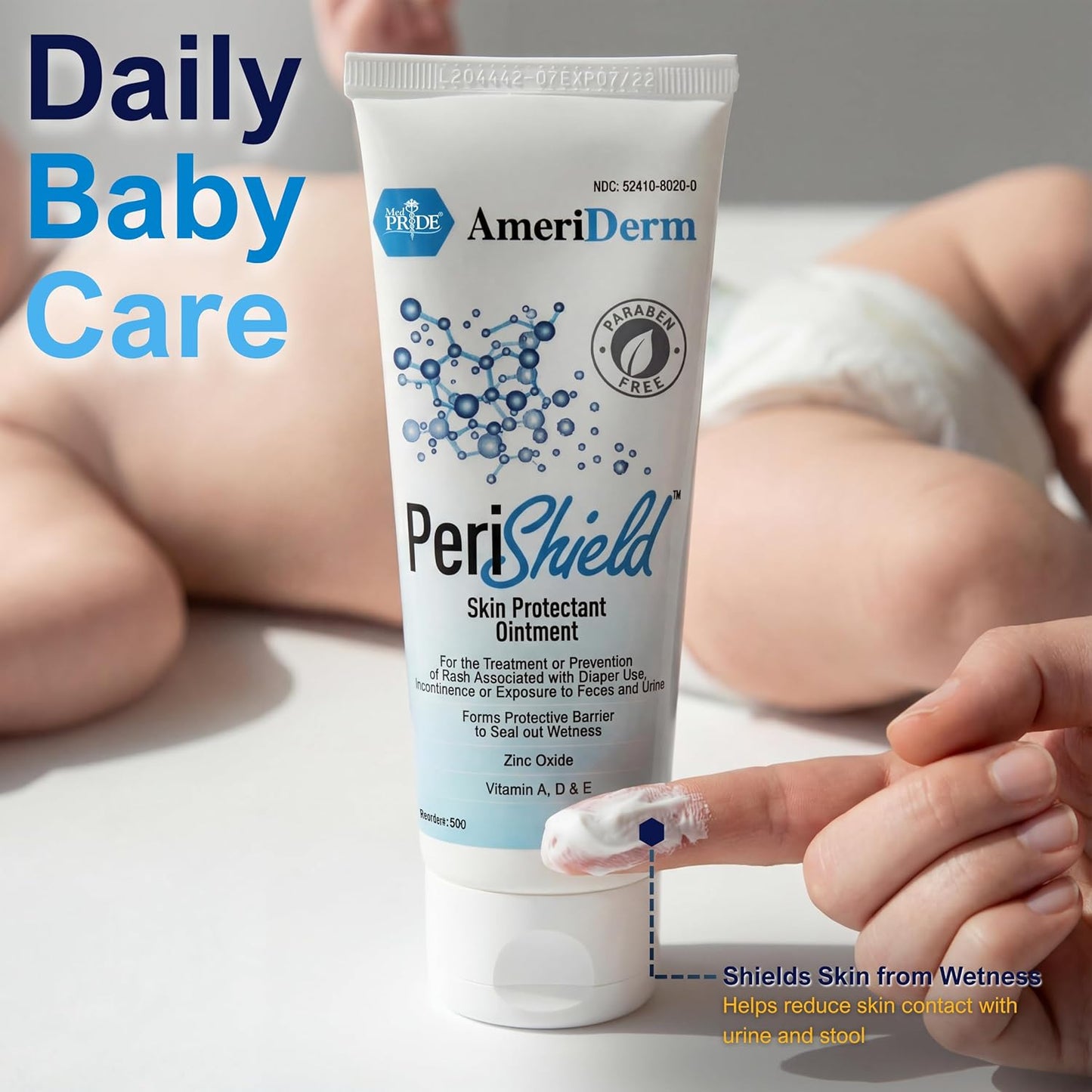 Diaper Rash Skin Protectant Ointment with Vitamins A, D & E - 3.5 oz