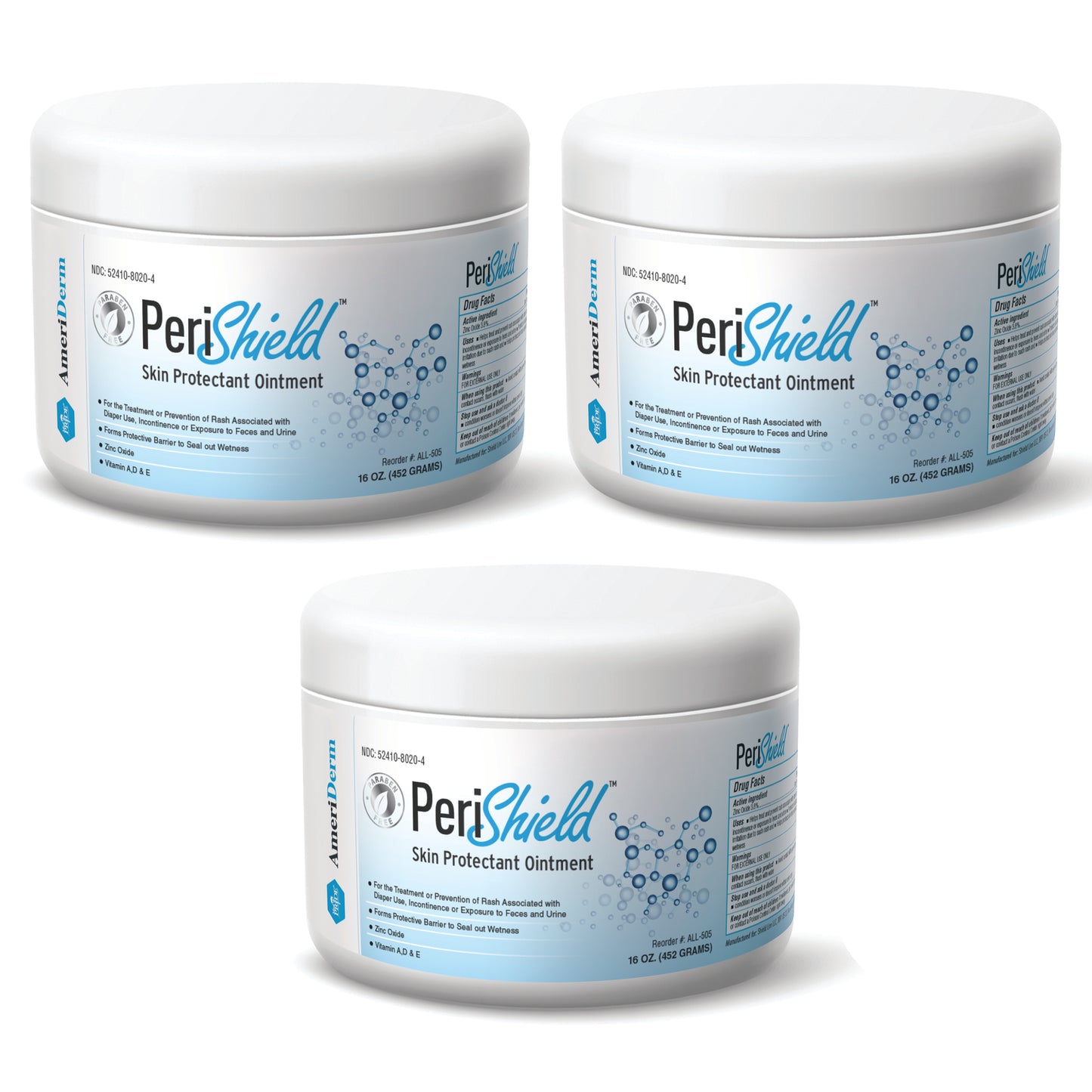 Diaper Rash Skin Protectant Ointment with Vitamins A, D & E - 16 oz
