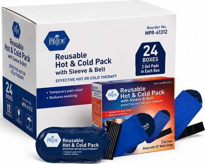 Reusable Hot & Cold Therapy Packs – 2 Pk with Sleeve & Belt