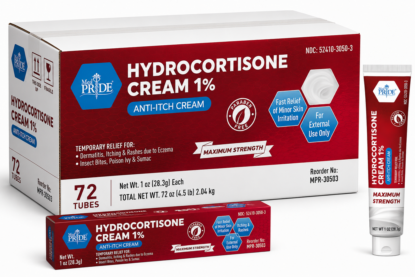 Hydrocortisone 1% Anti-Itch Cream – 1 oz Tubes