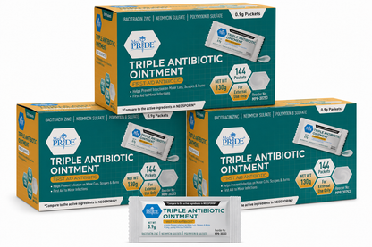 Triple Antibiotic Ointment 0.9g Individual Packets - 144ct
