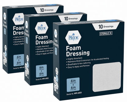 Sterile Self-Adhesive Absorbent Foam Wound Dressings