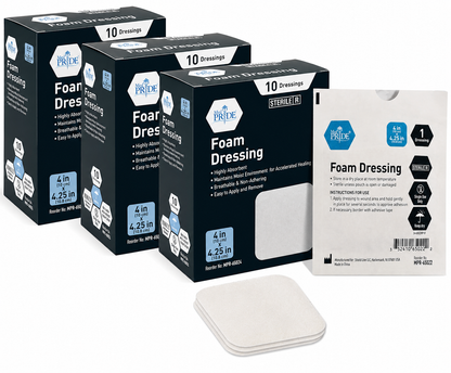 Sterile Self-Adhesive Absorbent Foam Wound Dressings