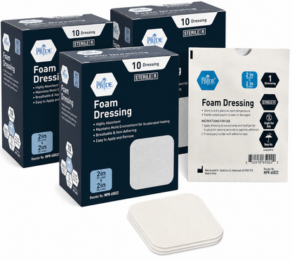 Sterile Self-Adhesive Absorbent Foam Wound Dressings