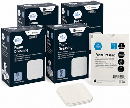Sterile Self-Adhesive Absorbent Foam Wound Dressings