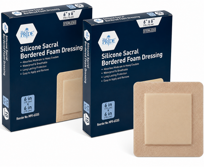 Sterile Silicone Adhesive Bordered Foam Wound Dressing