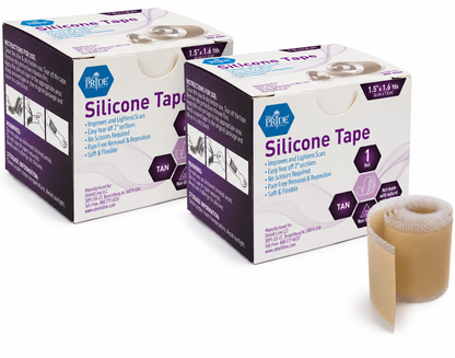 Silicone Scar & Wound Tape Roll – Waterproof, 1.5" × 1.6 yd