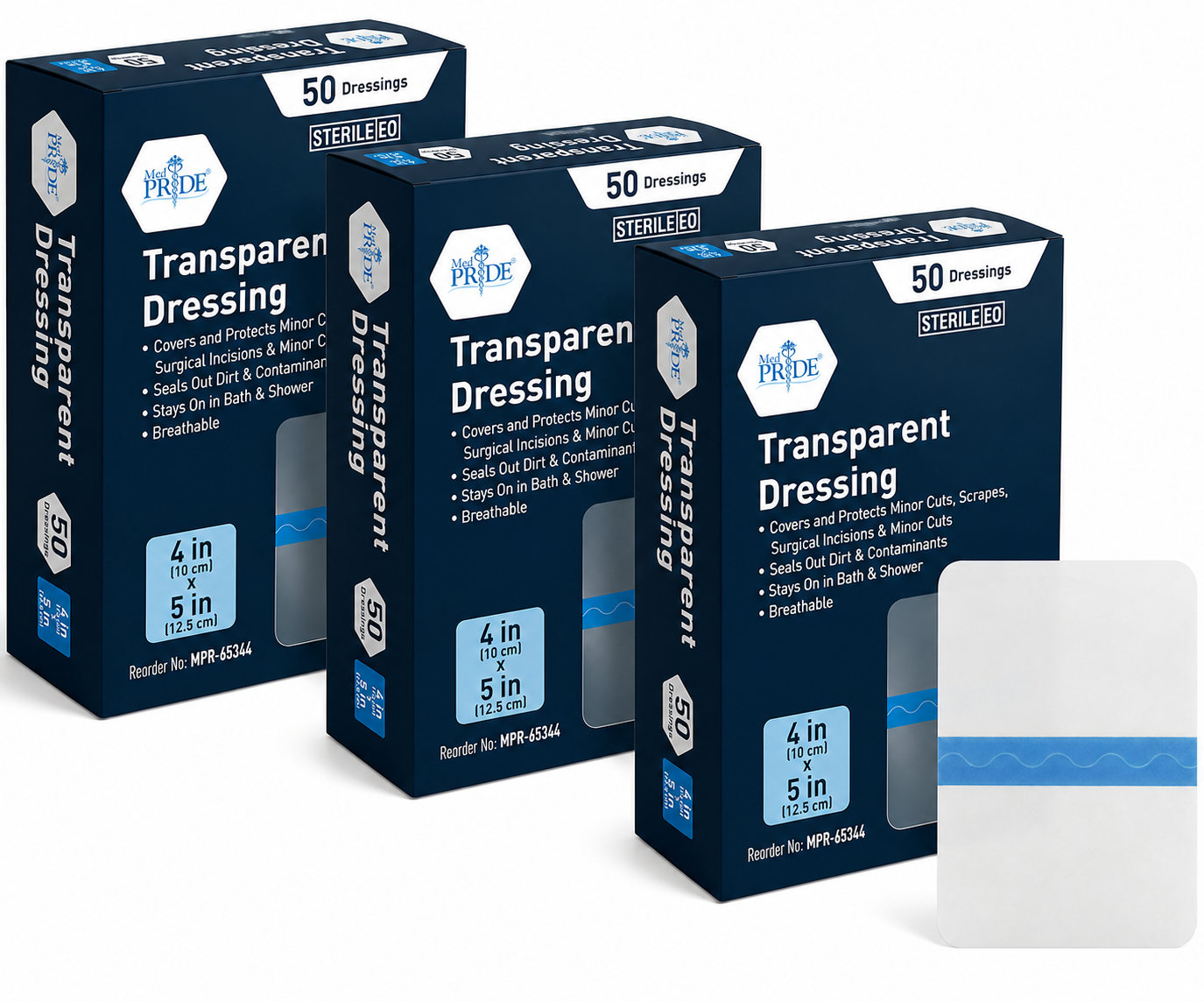 Transparent Film Wound Dressing – Sterile Adhesive Bandage