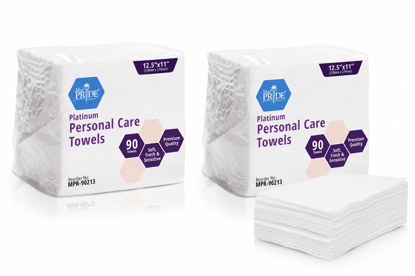 Platinum Personal Care Towels – Ultra Soft Disposable Towels, 11" × 12.5"