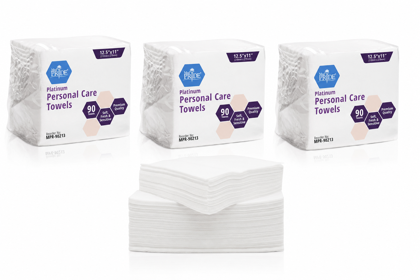 Platinum Personal Care Towels – Ultra Soft Disposable Towels, 11" × 12.5"
