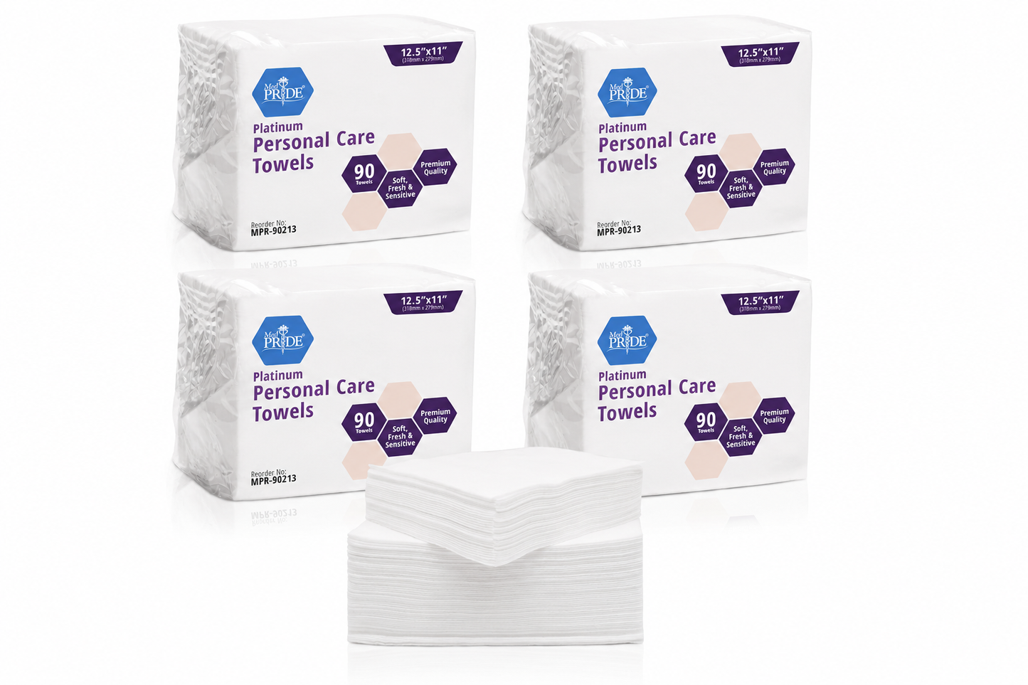 Platinum Personal Care Towels – Ultra Soft Disposable Towels, 11" × 12.5"