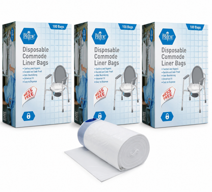 Disposable Commode Liner Bags with Drawstring