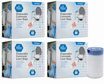 Disposable Commode Liner Bags with Drawstring