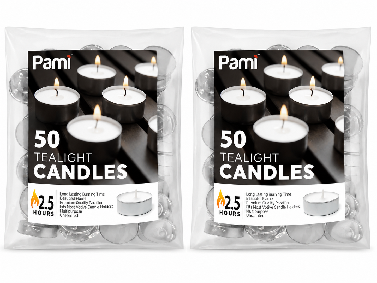 Tealight Candles – 2.5 Hour Burn Time