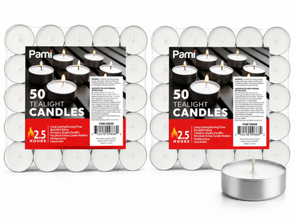 Tealight Candles – 2.5 Hour Burn Time