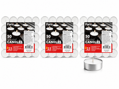 Tealight Candles – 2.5 Hour Burn Time
