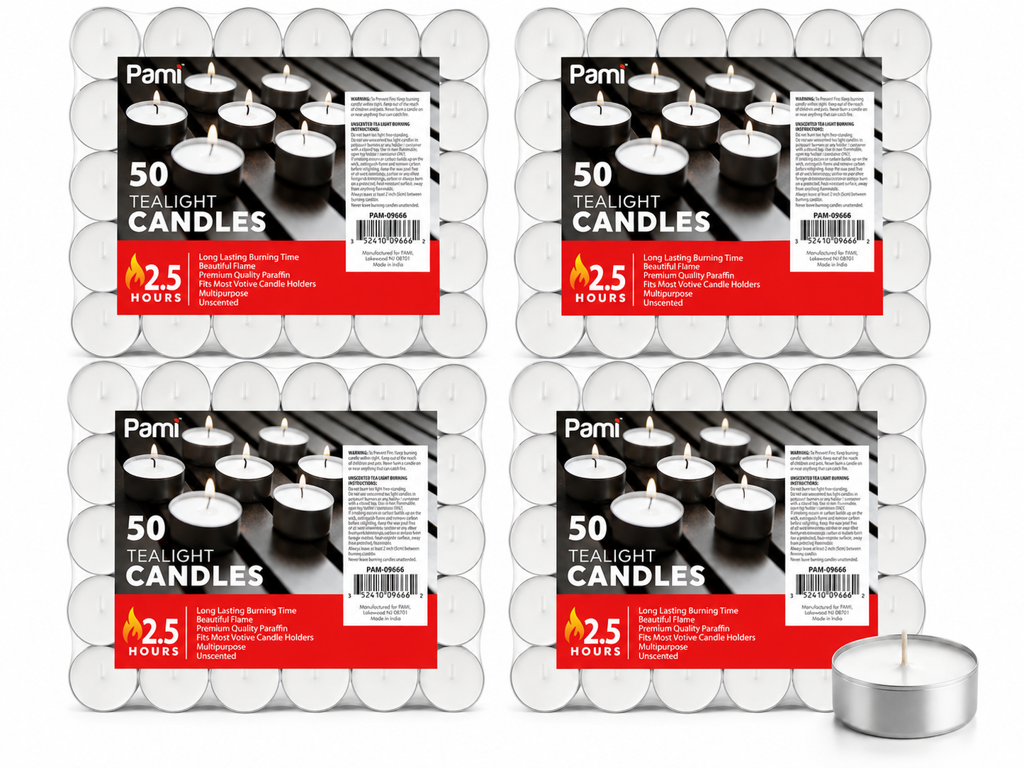 Tealight Candles – 2.5 Hour Burn Time