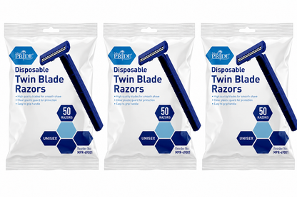 Disposable Twin Blade Shaving Razors – 50 Ct Bag