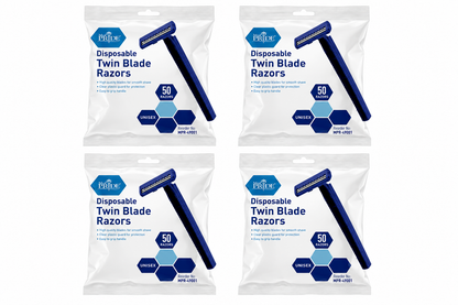 Disposable Twin Blade Shaving Razors – 50 Ct Bag