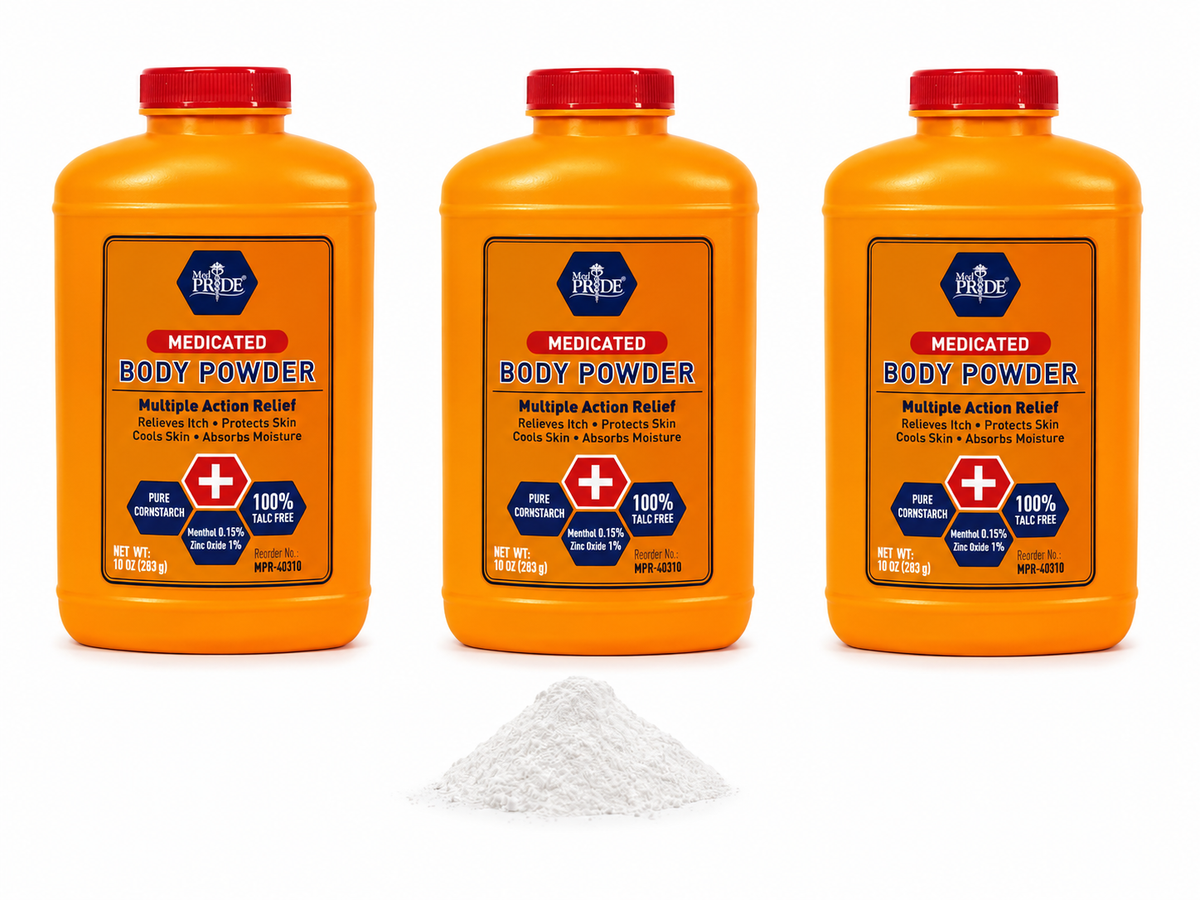 Medicated Body Powder – Talc-Free, Menthol & Zinc Oxide, 10 oz