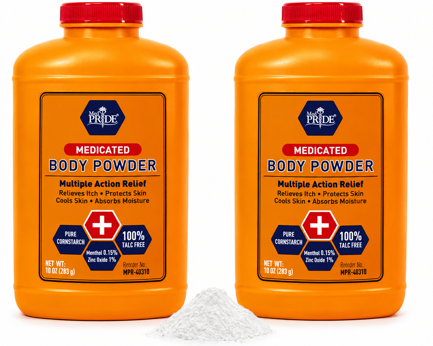 Medicated Body Powder – Talc-Free, Menthol & Zinc Oxide, 10 oz